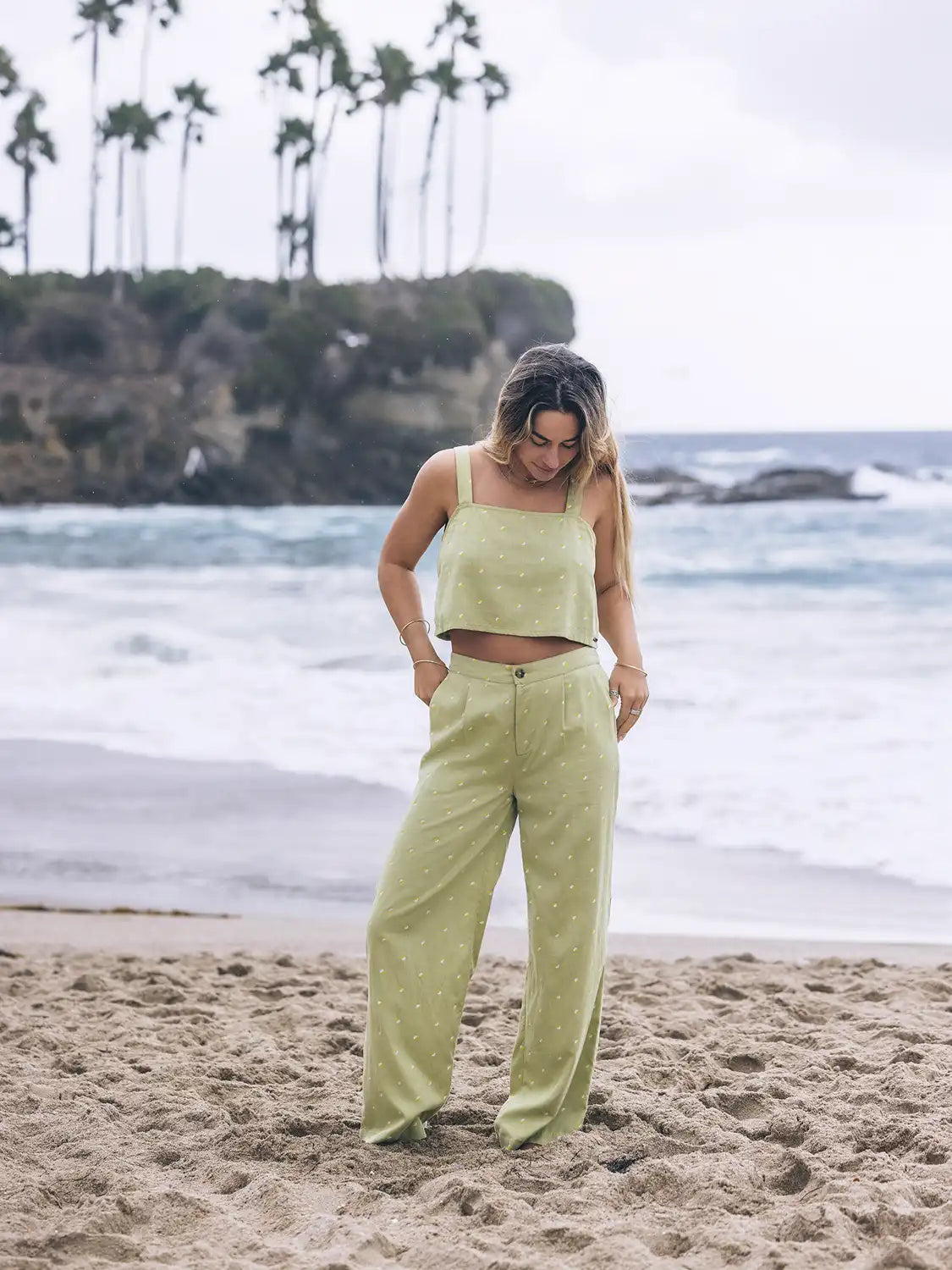 Wavy Dot Pant