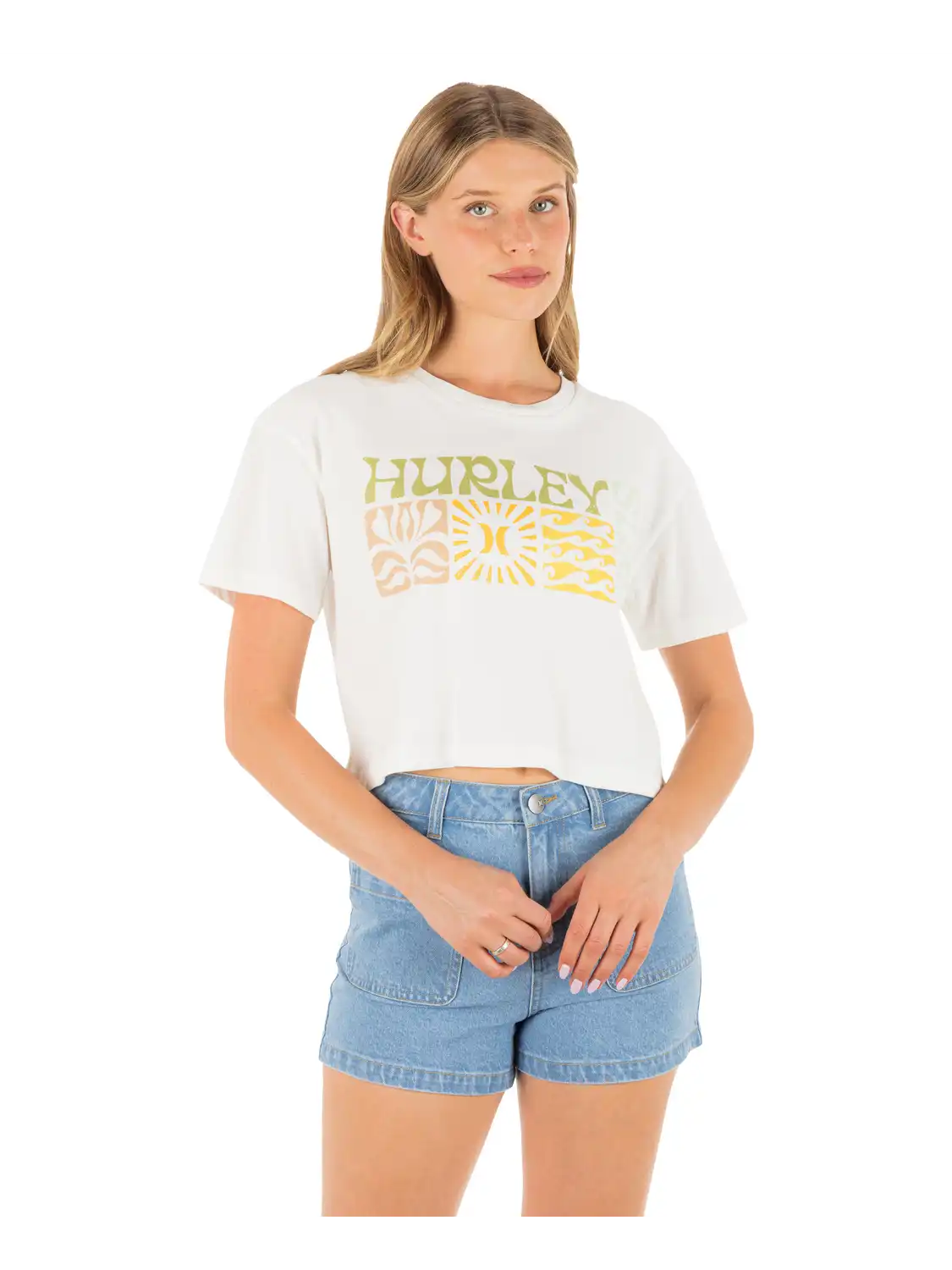 Surf Days Boxy Crop Tee