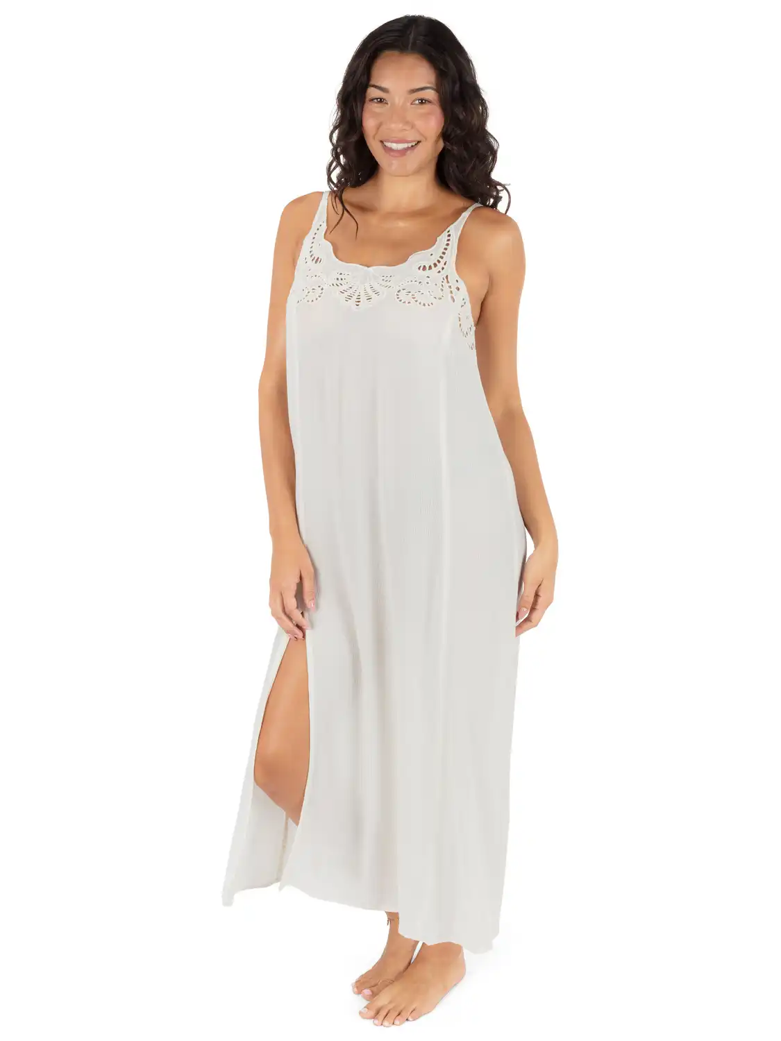 Embroidered Midi Dress