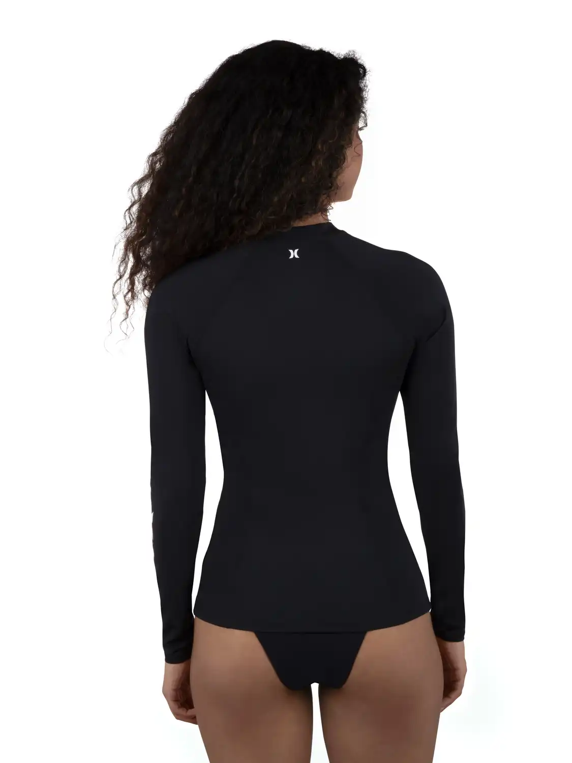 One and Only Solid Long Sleeve Zip Front Rashguard