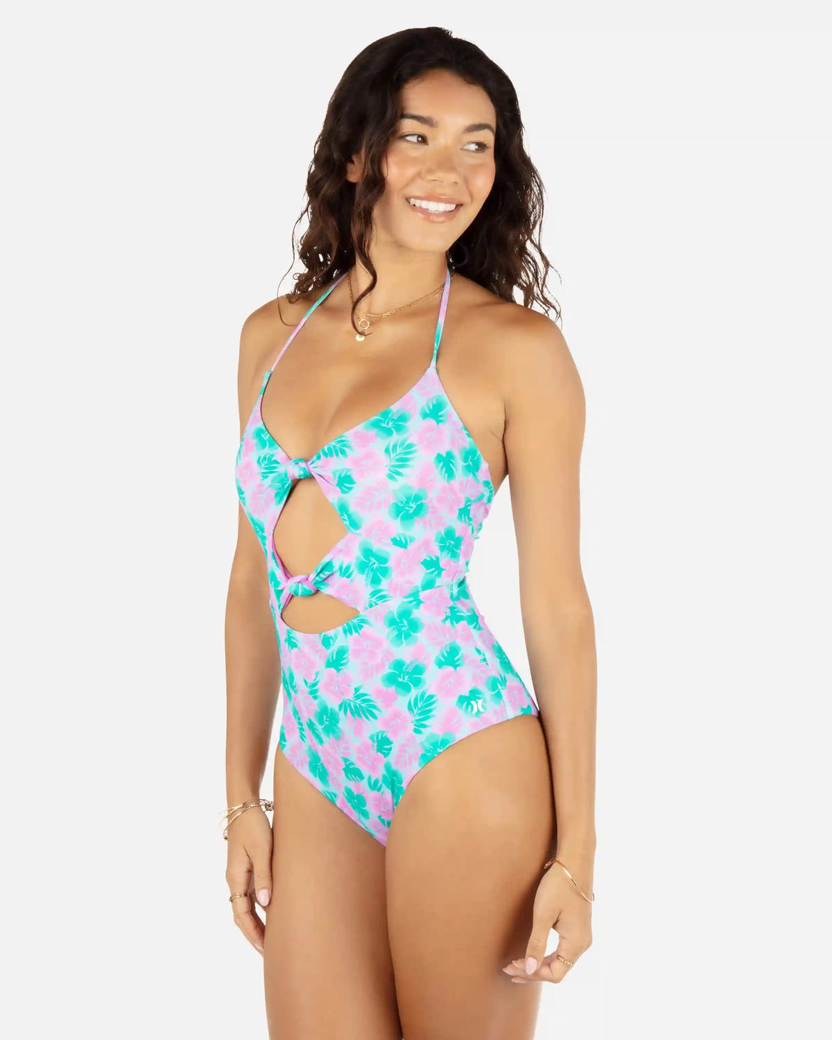 Lani Floral Cheeky Knot One Piece