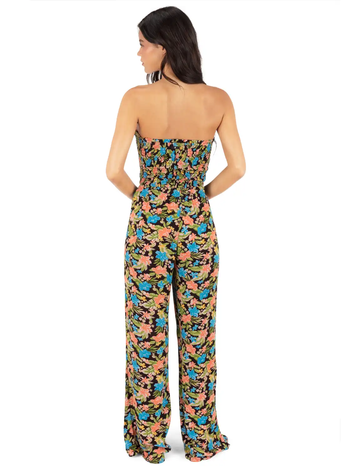 Miami Garden Smocked Crop Top