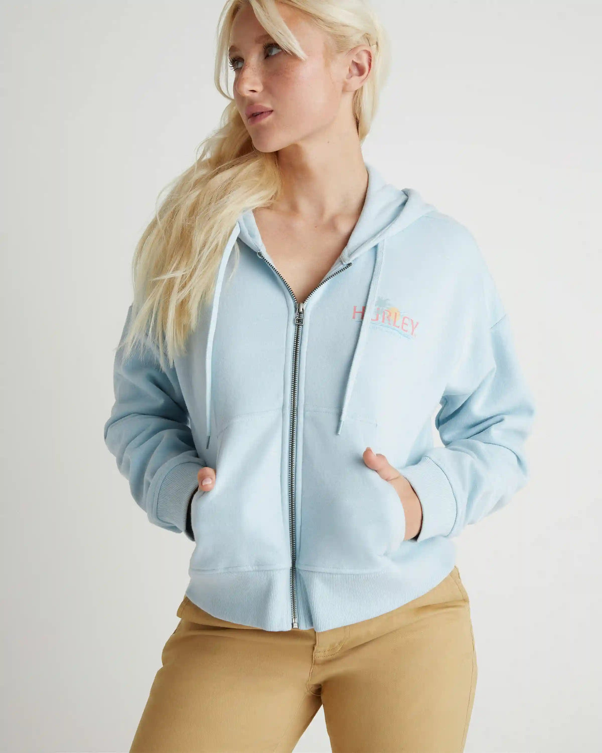 Coastline Crop Zip Hoodie