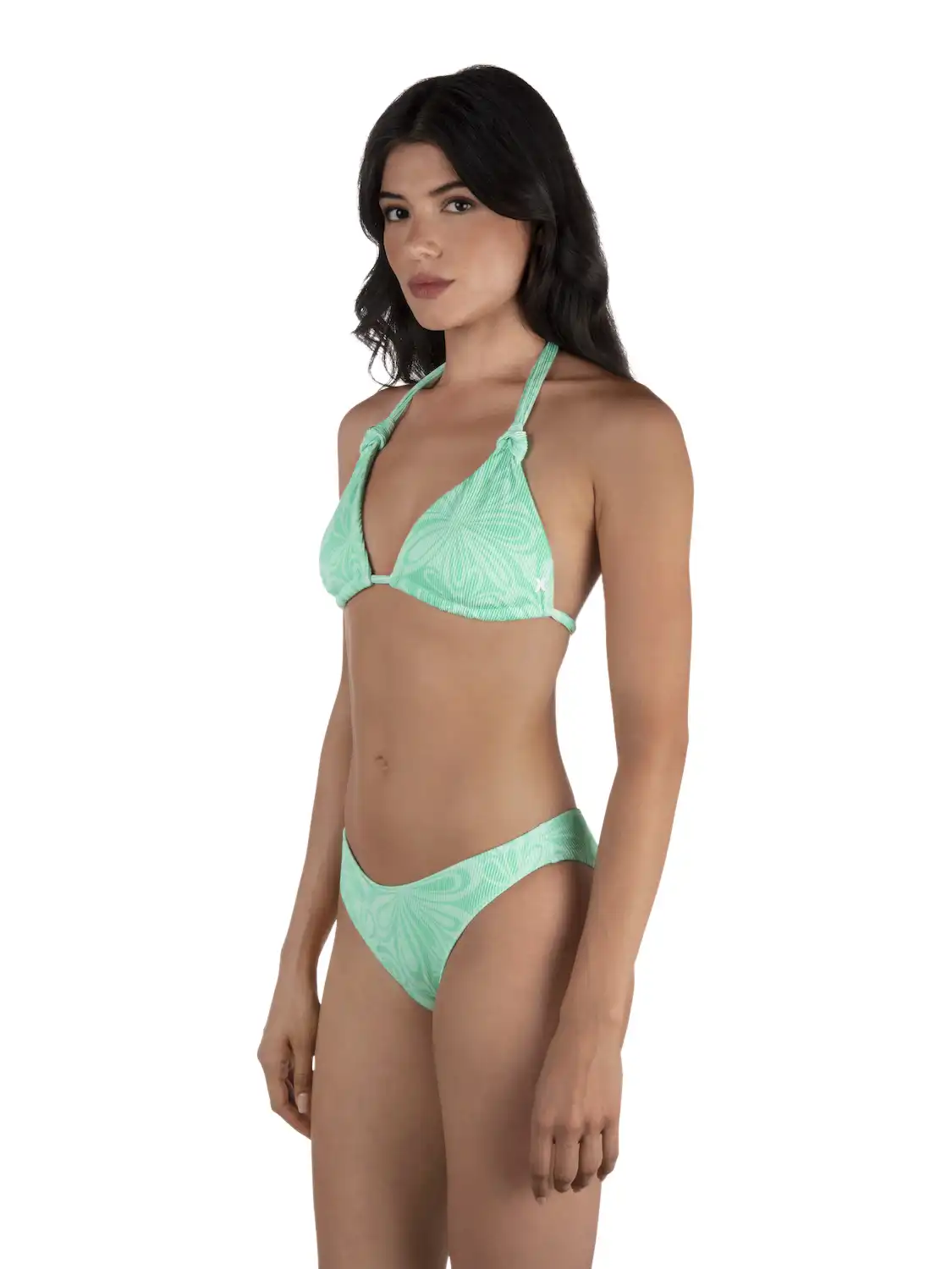 Daisy Burst Knot Triangle Top