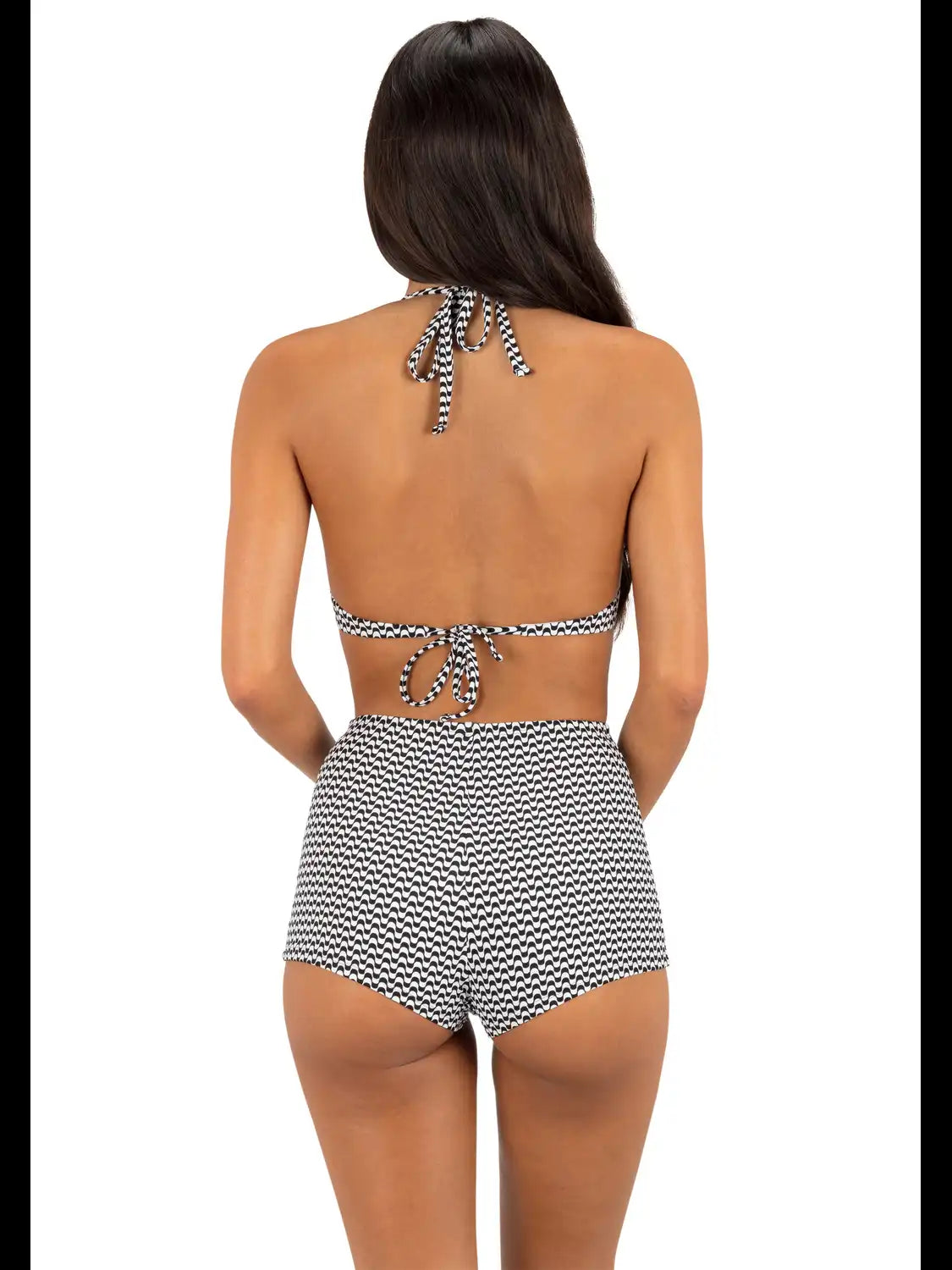 Max Poptic Stripe Soft Cup Halter Top