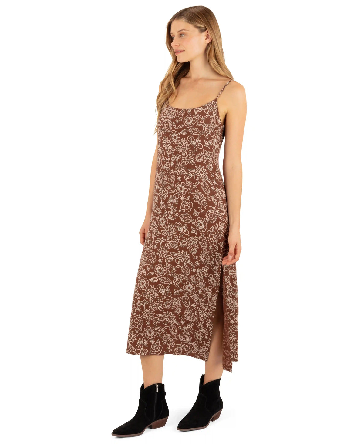 Stud Floral Midi