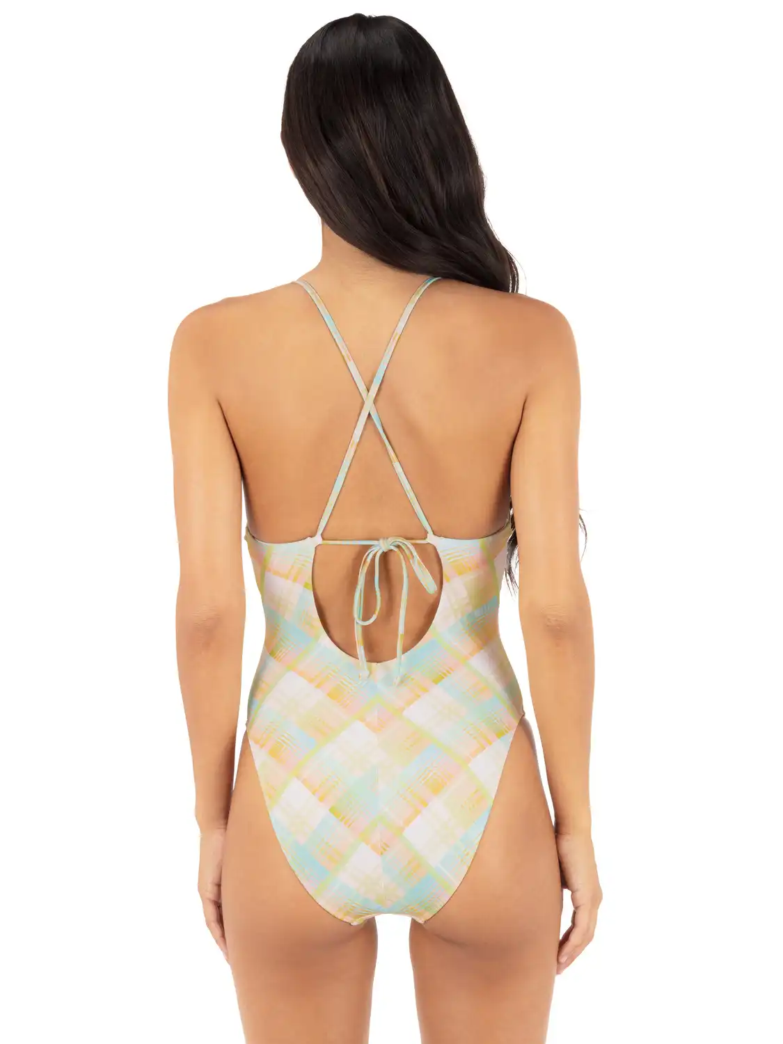 Vacay Plaid Soft Cup Moderate One Piece