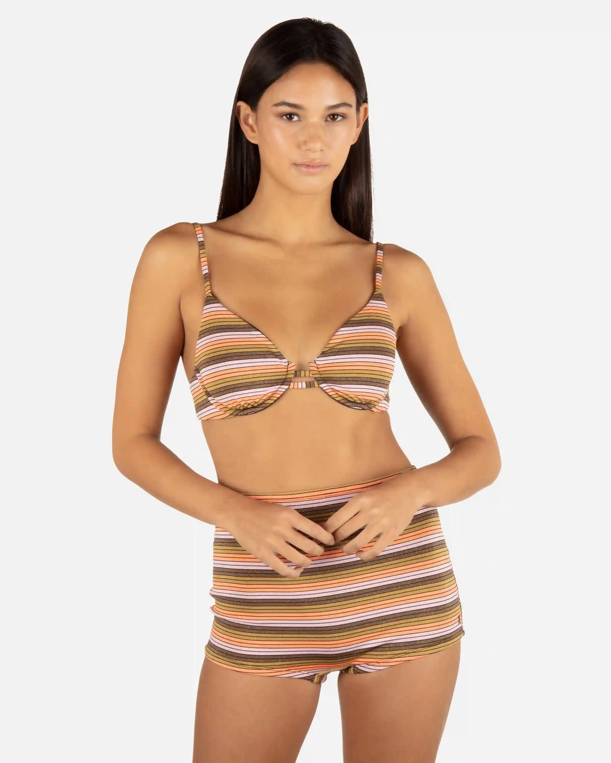 Sunset Shine Stripe Tab Underwire Bra